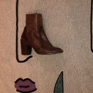 Top Shop Brown Heeled Boots